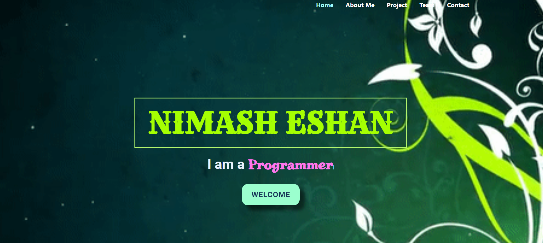 Screenshot of tmy Wordpress website